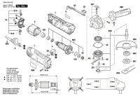 Bosch 3 603 CA2 400 Pws 750-115 Angle Grinder 230 V / Eu Spare Parts